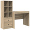 vidaXL Desk with Storage with Drawer 2 pcs Sonoma Oak 90 x 50 x 76 cm