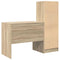 vidaXL Desk with Storage with Drawer 2 pcs Sonoma Oak 90 x 50 x 76 cm