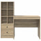 vidaXL Desk with Storage with Drawer 2 pcs Sonoma Oak 90 x 50 x 76 cm