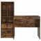 vidaXL Desk with Storage with Drawer 2 pcs Smoked Oak 90 x 50 x 76 cm