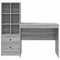 vidaXL Desk with Storage with Drawer 2 pcs Grey sonoma 90 x 50 x 76 cm