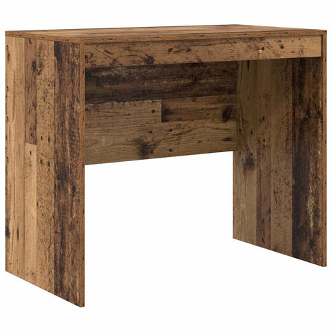 vidaXL Desk with Storage with Drawer 2 pcs Old Wood 90 x 50 x 76 cm