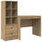 vidaXL Desk with Storage with Drawer 2 pcs Artisan oak 90 x 50 x 76 cm