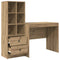 vidaXL Desk with Storage with Drawer 2 pcs Artisan oak 90 x 50 x 76 cm