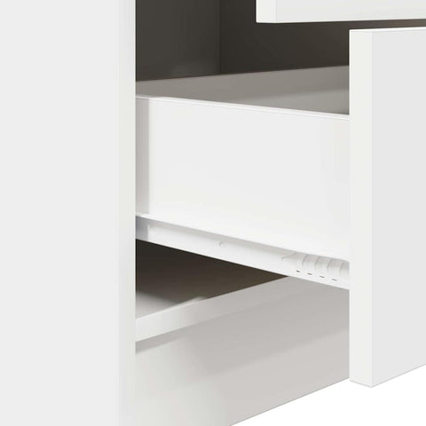 vidaXL Desk with Storage 2 pcs White 100 x 50 x 76 cm Engineered wood