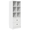 vidaXL Desk with Storage 2 pcs White 100 x 50 x 76 cm Engineered wood