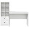vidaXL Desk with Storage 2 pcs White 100 x 50 x 76 cm Engineered wood