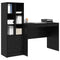 vidaXL Desk with Storage with Drawer 2 pcs Black oak 100 x 50 x 76 cm