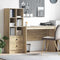vidaXL Desk with Storage with Drawer 2 pcs Sonoma Oak 100 x 50 x 76 cm