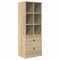 vidaXL Desk with Storage with Drawer 2 pcs Sonoma Oak 100 x 50 x 76 cm