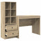 vidaXL Desk with Storage with Drawer 2 pcs Sonoma Oak 100 x 50 x 76 cm
