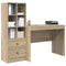 vidaXL Desk with Storage with Drawer 2 pcs Sonoma Oak 100 x 50 x 76 cm