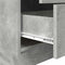 vidaXL Desk with Storage 2 pcs Concrete Grey 100 x 50 x 76 cm