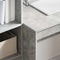vidaXL Desk with Storage 2 pcs Concrete Grey 100 x 50 x 76 cm