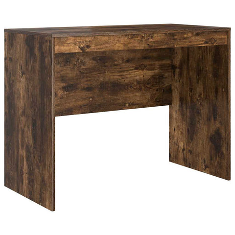vidaXL Desk with Storage with Drawer 2 pcs Smoked Oak 100 x 50 x 76 cm