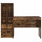 vidaXL Desk with Storage with Drawer 2 pcs Smoked Oak 100 x 50 x 76 cm