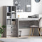 vidaXL Desk with Storage with Shelf 2 pcs Grey sonoma 100 x 50 x 76 cm