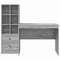 vidaXL Desk with Storage with Shelf 2 pcs Grey sonoma 100 x 50 x 76 cm