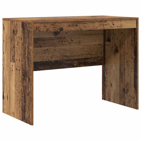vidaXL Desk with Storage with Drawer 2 pcs Old Wood 100 x 50 x 76 cm