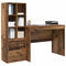 vidaXL Desk with Storage with Drawer 2 pcs Old Wood 100 x 50 x 76 cm