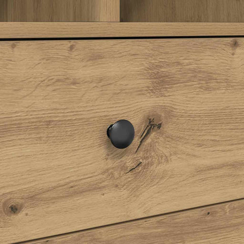 vidaXL Desk with Storage with Shelf 2 pcs Artisan oak 100 x 50 x 76 cm