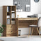 vidaXL Desk with Storage with Shelf 2 pcs Artisan oak 100 x 50 x 76 cm