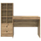 vidaXL Desk with Storage with Shelf 2 pcs Artisan oak 100 x 50 x 76 cm