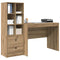 vidaXL Desk with Storage with Shelf 2 pcs Artisan oak 100 x 50 x 76 cm