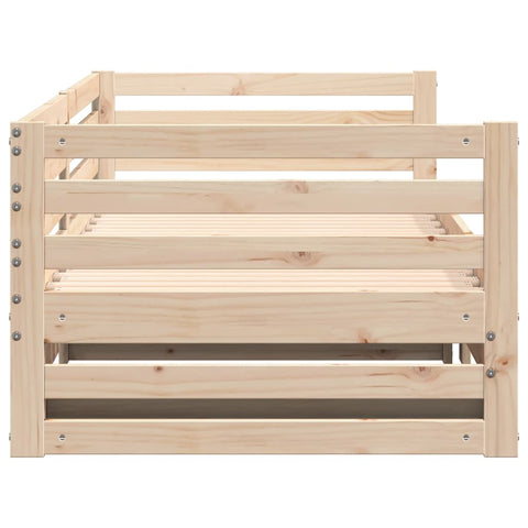 vidaXL Day bed with Trundle without Mattress 80x200 cm