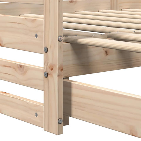 vidaXL Day bed with Trundle without Mattress 80x200 cm