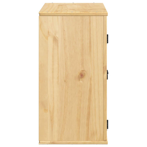 vidaXL Cabinet with Shelf Honey 60 x 32 x 60 cm Solid Pine Wood