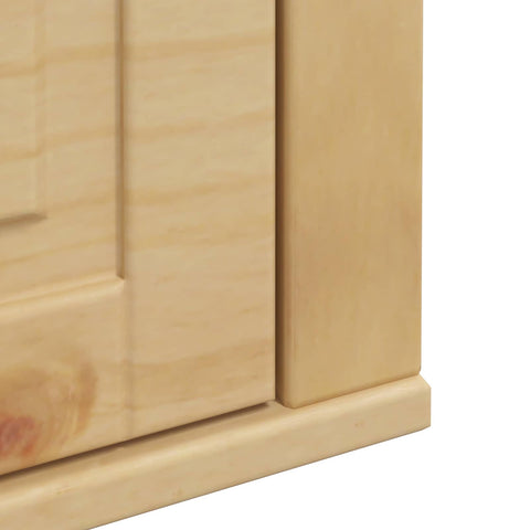vidaXL Cabinet with Storage Honey 60 x 32 x 40 cm Solid Pine Wood
