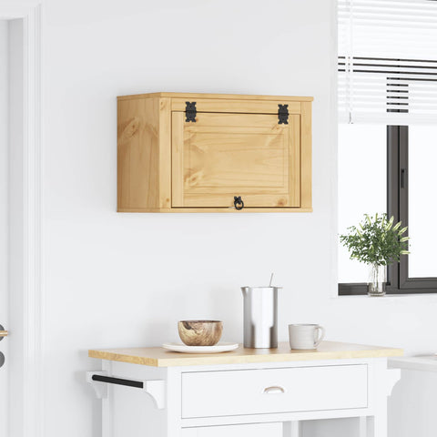 vidaXL Cabinet with Storage Honey 60 x 32 x 40 cm Solid Pine Wood