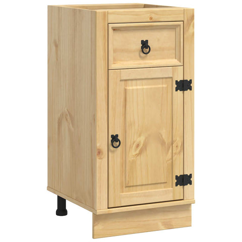 vidaXL Cabinet with Drawer Honey 40 x 46 x 81.5 cm Solid Pine Wood