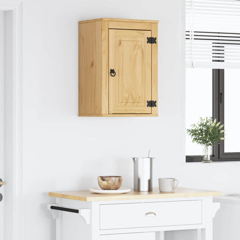 vidaXL Cabinet with Shelf Honey 40 x 32 x 60 cm Solid Pine Wood