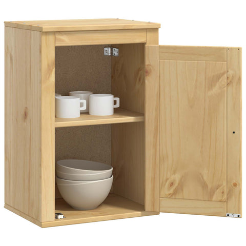 vidaXL Cabinet with Shelf Honey 40 x 32 x 60 cm Solid Pine Wood