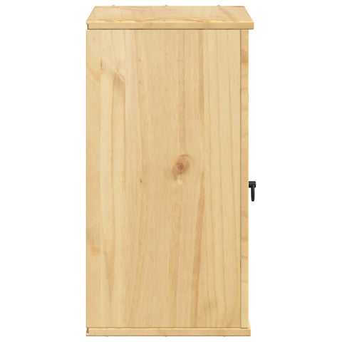 vidaXL Cabinet with Shelf Honey 40 x 32 x 60 cm Solid Pine Wood