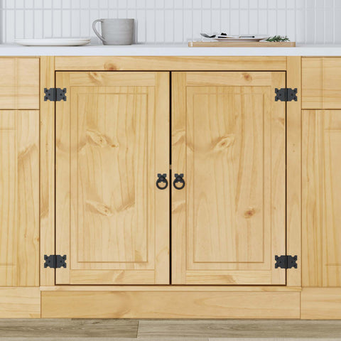 vidaXL Cabinet with Shelf Honey 80 x 46 x 81.5 cm Solid Pine Wood