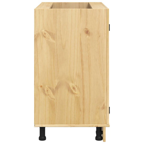 vidaXL Cabinet with Shelf Honey 80 x 46 x 81.5 cm Solid Pine Wood