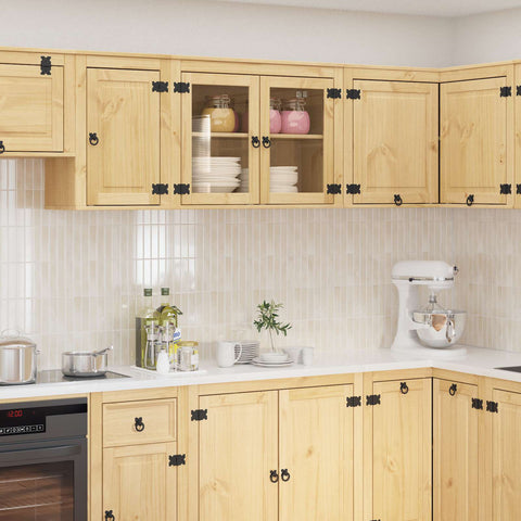 vidaXL Cabinet with Shelf Honey 80 x 32 x 60 cm Solid Pine Wood