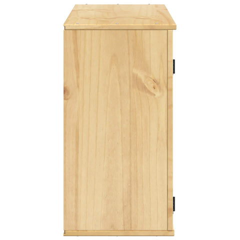 vidaXL Cabinet with Shelf Honey 80 x 32 x 60 cm Solid Pine Wood