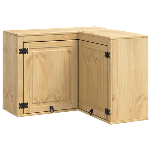 vidaXL Cabinet with Shelf Honey 80 x 80 x 60 cm Solid Pine Wood