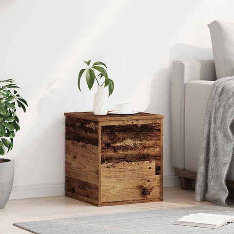 vidaXL Storage Box Old Wood 40 x 42 x 46 cm Engineered Wood