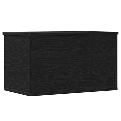 vidaXL Storage Box Black Oak 60 x 35 x 35 cm Engineered Wood