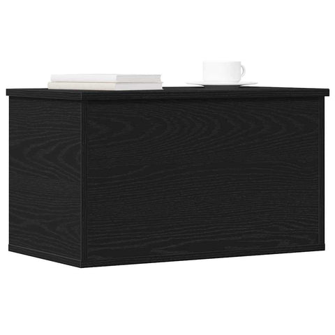 vidaXL Storage Box Black Oak 60 x 35 x 35 cm Engineered Wood