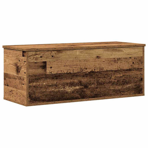 vidaXL Storage Box Old Wood 90 x 35 x 35 cm Engineered Wood