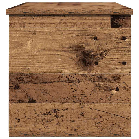 vidaXL Storage Box Old Wood 90 x 35 x 35 cm Engineered Wood