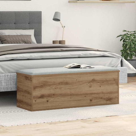 vidaXL Storage Box Artisan Oak 102 x 35 x 35 cm Engineered Wood
