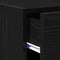 vidaXL Sideboard Black Oak 30x42,5x93 cm Engineered Wood