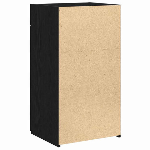 vidaXL Sideboard Black Oak 30x42,5x93 cm Engineered Wood